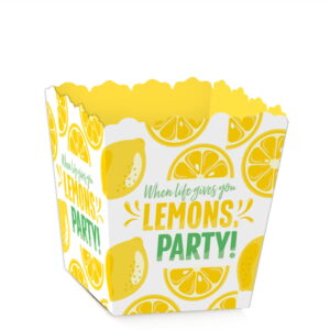 So Fresh - Lemon - Party Mini Favor Boxes - Citrus Lemonade Party Treat Candy Boxes - Set of 12