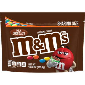 M&M''S Milk Chocolate Candy Sharing Size, 10.7 Ounce Bag'