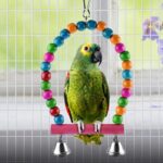 6 Pcs Bird Parrot Toys, Bird Swing Toy Colorful Chewing Hanging Hammock Swing Bell Pet Climbing Ladders Toys Bird Toys For Par (wood)