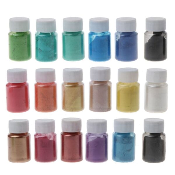 20 Colors Mica Powder Epoxy Resin Dye Pearl Pigment Natural Mica Mineral Powder for DIY Jewelry Making Crafts Dropship