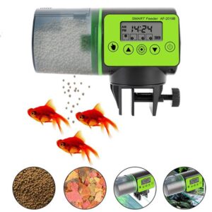 Smart Automatic Fish Feeder Aquarium Digital Fish Tank Electrical Plastic Timer Feeder Food Feeding Portable Fish Feeder Tool