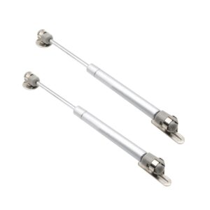 2Pcs Furniture Cabinet Support Rod 10 Inch 100N Kitchen Cabinet Door Support Rod Door Stops Home Improvement Door Hardware (Silver)