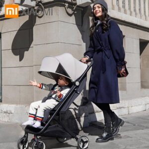 XIAOMI Mitu Baby Stroller Folding 4 Wheel shock absorption stroller Anti-UV Antibacterial cushion travelling Baby trolley