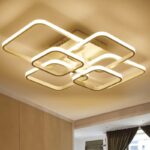 New led Chandelier Lights For Living Room Dining Kitchen Bedroom  Home Modern Rectangle Ceiling Lamp Lighting Fixtures