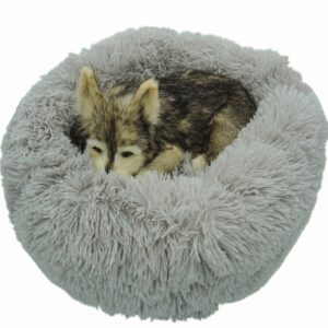 Round Dog Bed Long Plush Pet Cat Bed For Large Medium Pets Puppys Small Dog Beds For Dogs House Overseas Warehouse  Dropshipping