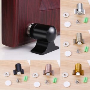 Magnetic Door Stopper Zinc Alloy Door Stop Magnetic Door Holder Toilet Glass Door Stop Furniture Hardware Home Improvement