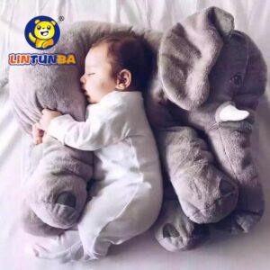 1pcs Big Size60cm or 40cm Infant Baby Elephant Toy Playmate Calm Doll Baby Toys Elephant Pillow Plush Toys Stuffed Doll