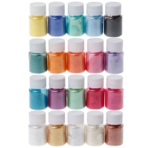 20 Colors Mica Powder Epoxy Resin Dye Pearl Pigment Natural Mica Mineral Powder for DIY Jewelry Making Crafts Dropship