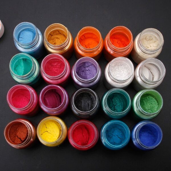 20 Colors Mica Powder Epoxy Resin Dye Pearl Pigment Natural Mica Mineral Powder for DIY Jewelry Making Crafts Dropship