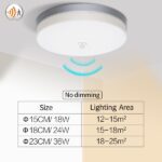 LED Ceiling Lights PIR Motion Sensor Smart Home Lighting AC85-265V 9W 13W 18W 24W 36W Ceiling Lamp For Room Hallways Corridor