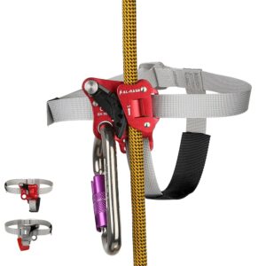 SRT Rock Climbing Foot Ascender Riser With Pedal Belt Grasp Rope Gear Anti Fall Off Left Right foot ascend