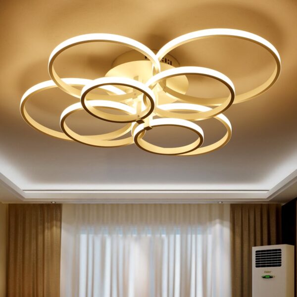 New led Chandelier Lights For Living Room Dining Kitchen Bedroom  Home Modern Rectangle Ceiling Lamp Lighting Fixtures