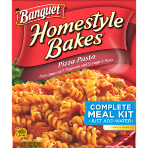 (2 Pack) Banquet Homestyle Bakes Pizza Pasta Meal Kit, 27.5 Ounce