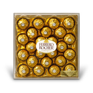 Ferrero Rocher Chocolates Diamond Gift Box, 10.6 Oz., 24 Ct.